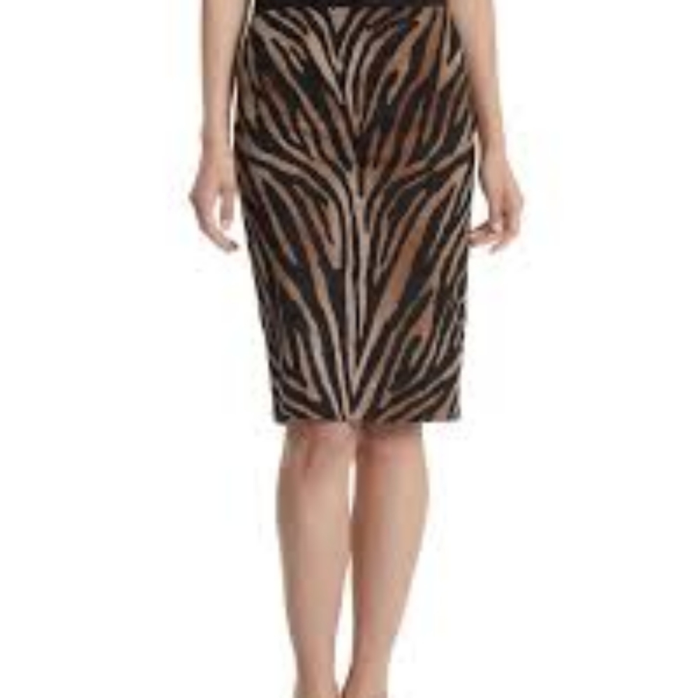 Zebra print skirt